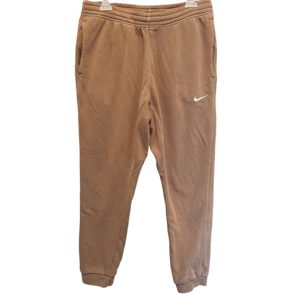 Nike Club Fleece Jogger Sweatpants Brown Casual Activewear Mens Size L - Picture 1 of 12